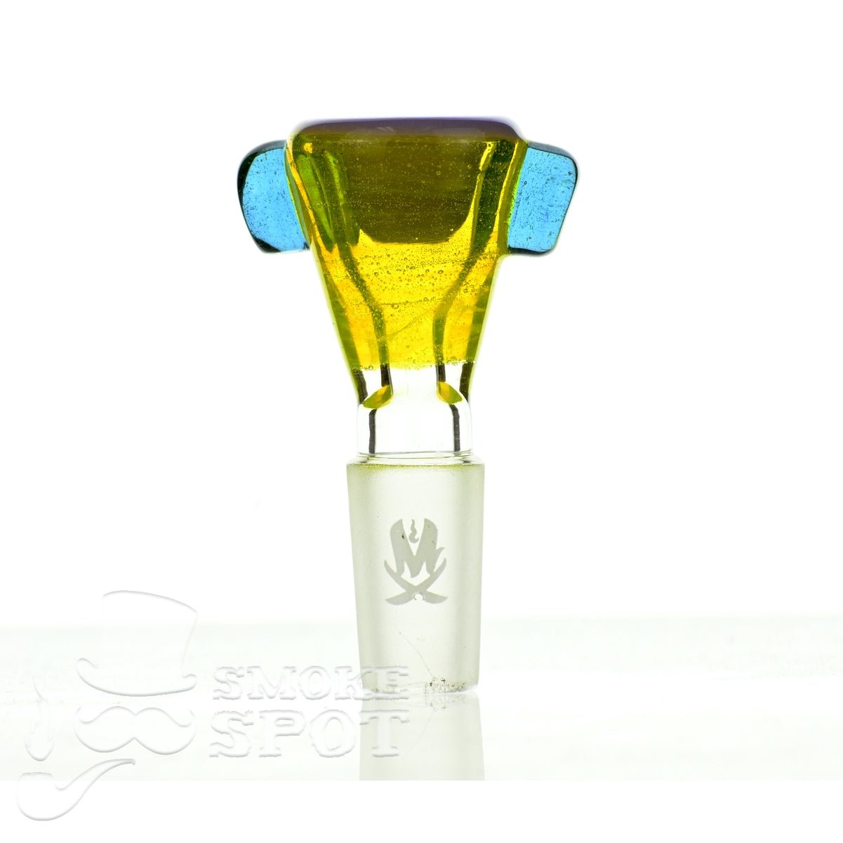 Mathematix tri color thick funnel 14 mm bowl 107 - Smoke Spot Smoke Shop