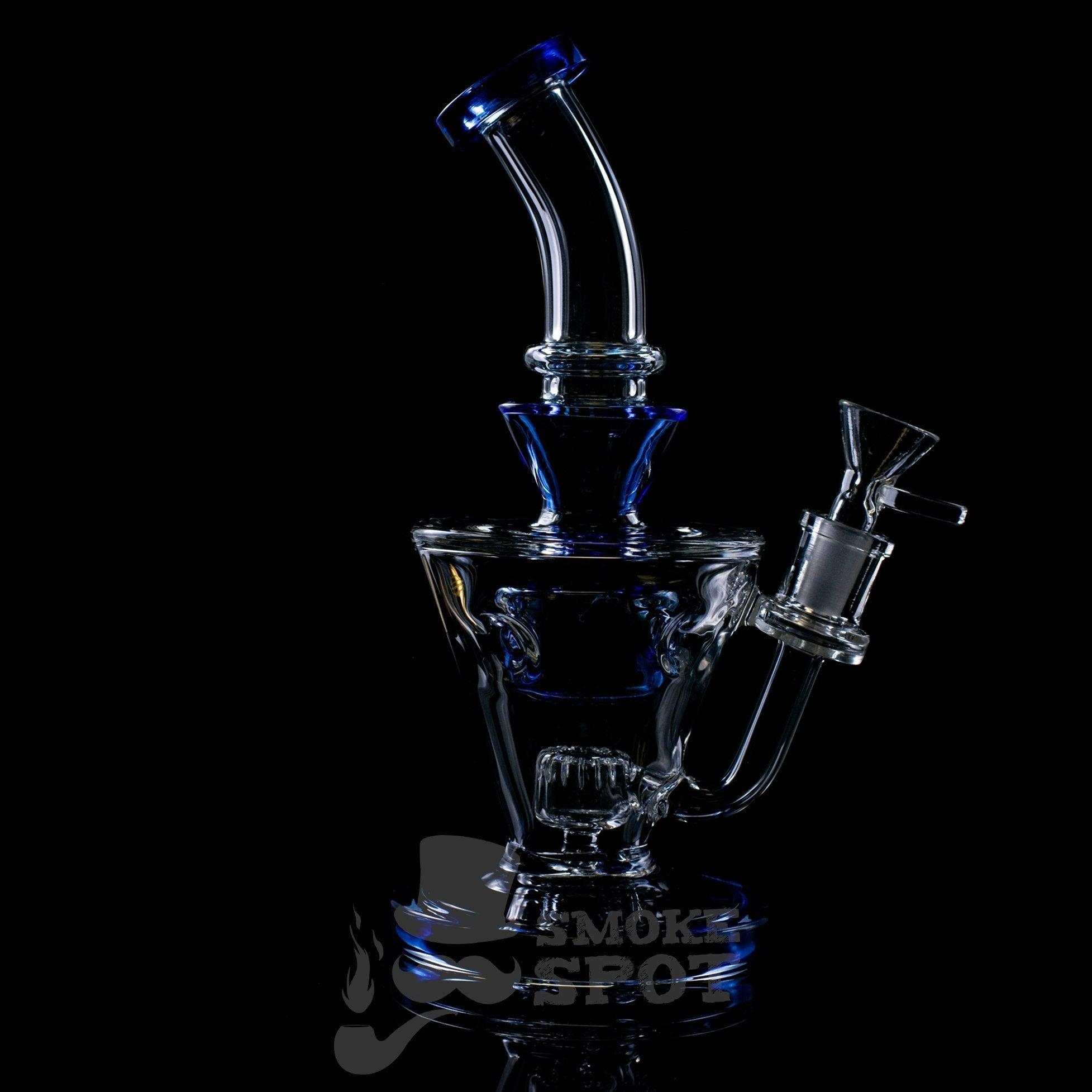 Mouthpiece detail of Mav Glass NBS987 Swiss Rig - Smoke Spot Smoke Shop