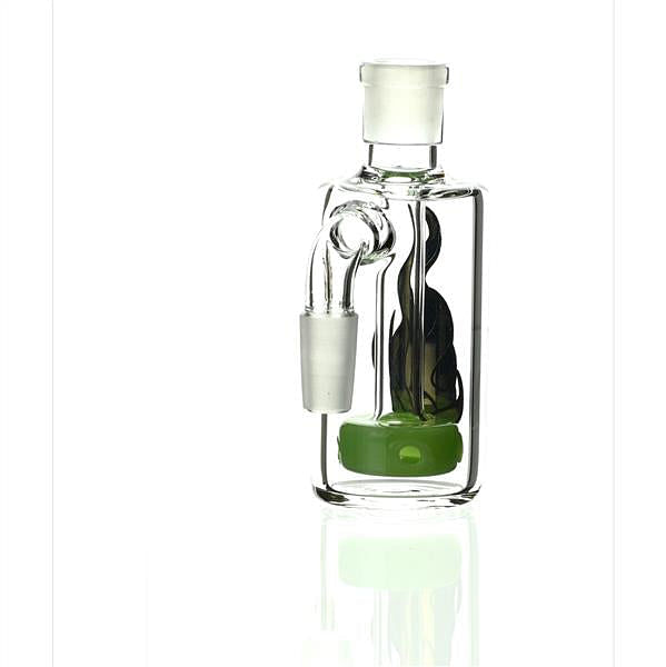 Medicali Ash Catcher Gold Black on Light Green 90 Degree 14 mm angled view