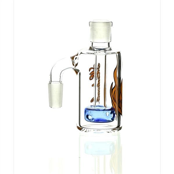 Medicali Ash Catcher Oranger Black on Blue 90 Degree 14 mm full product image - Smoke Spot