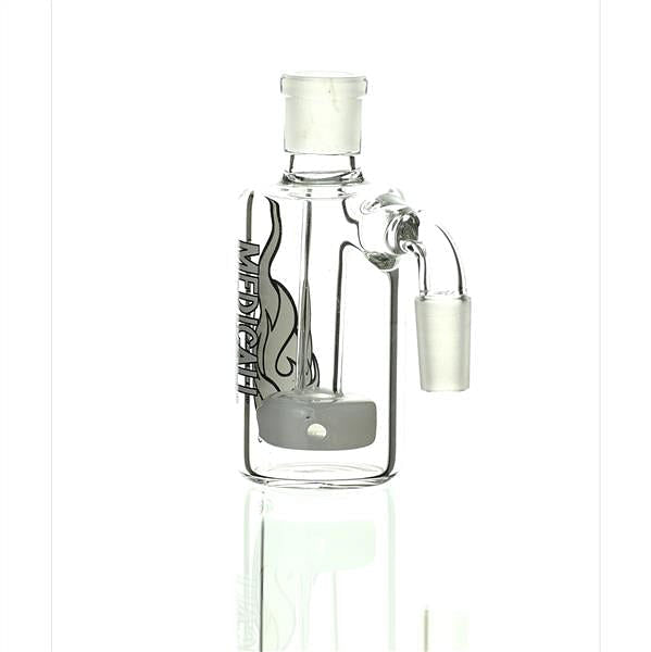 Medicali Ash Catcher white on white 90 degree 14 mm - Smoke Spot Smoke Shop