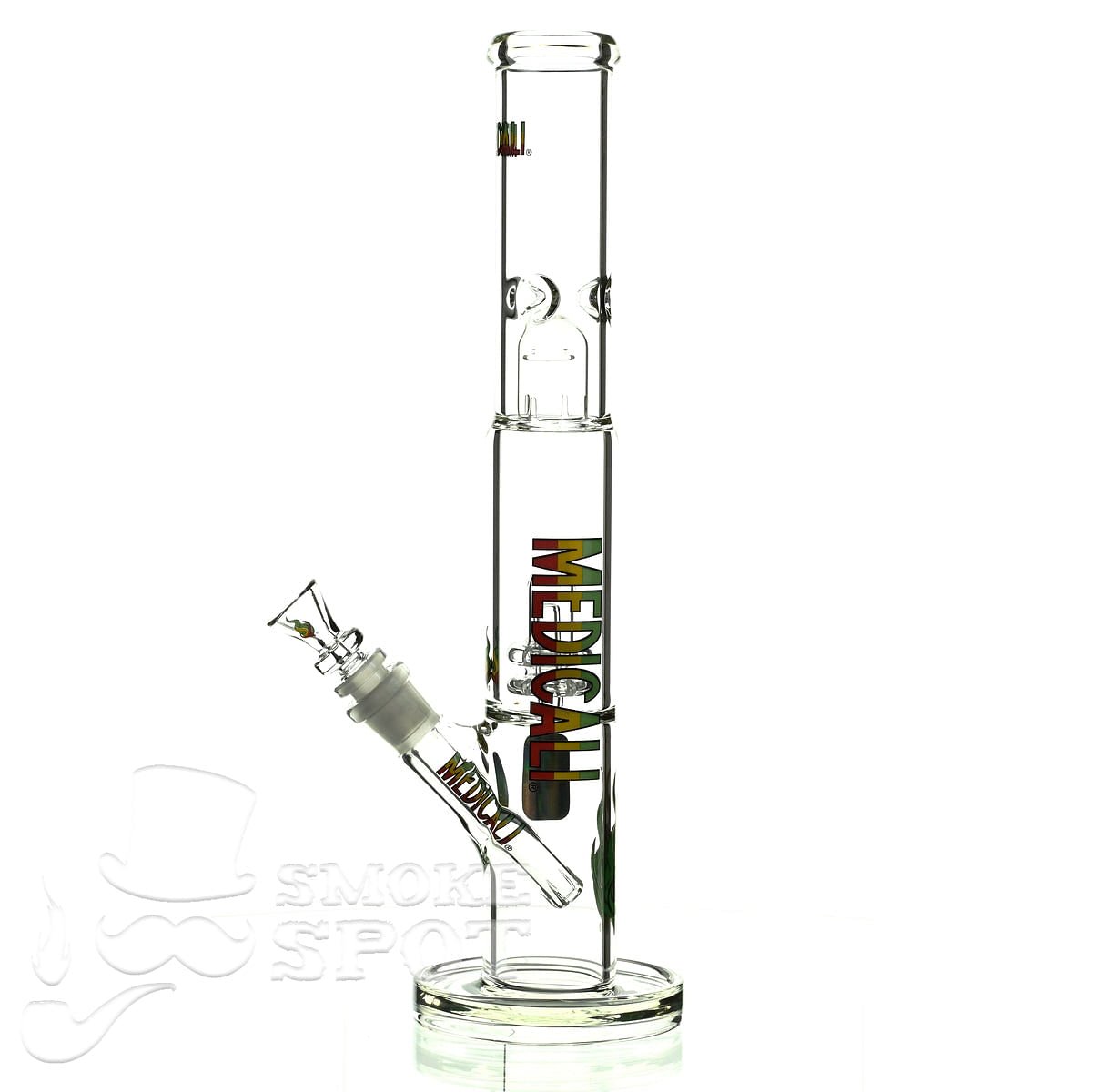 Medicali glass 14 inch showerhead straight - Smoke Spot Smoke Shop
