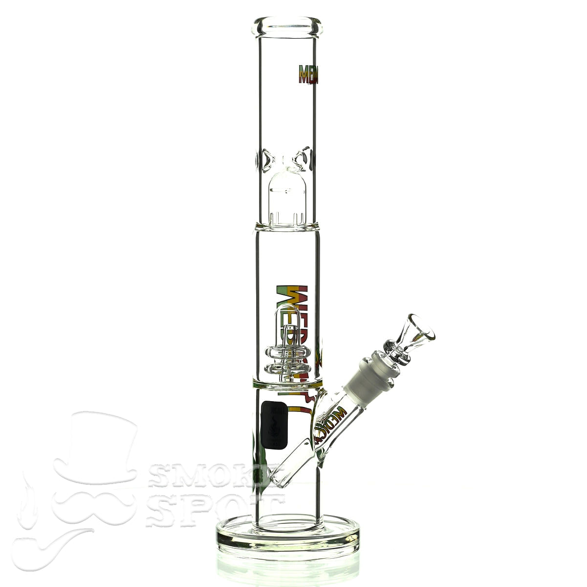 Medicali glass 14 inch showerhead straight - Smoke Spot Smoke Shop