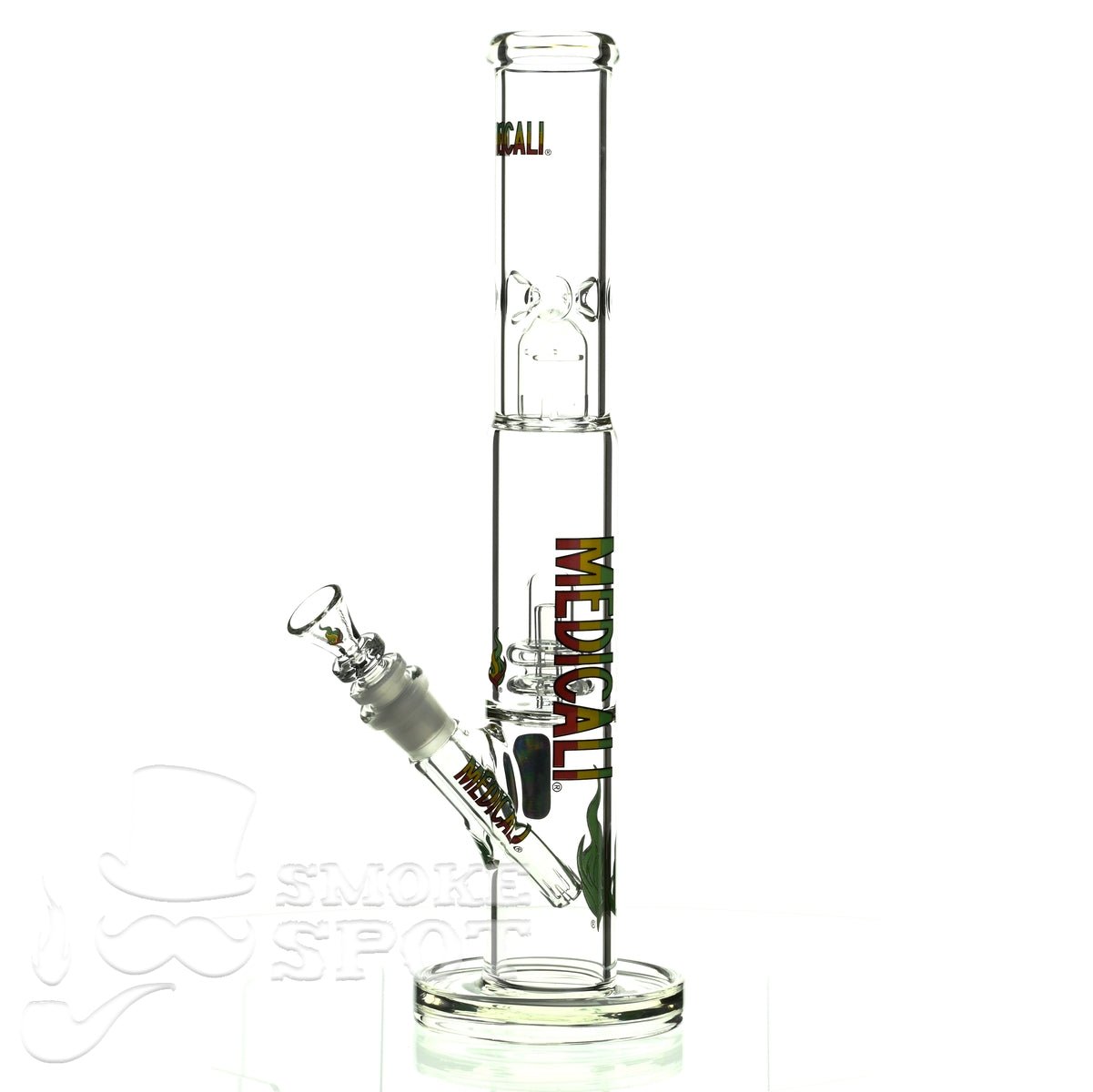 Medicali glass 14 inch showerhead straight - Smoke Spot Smoke Shop