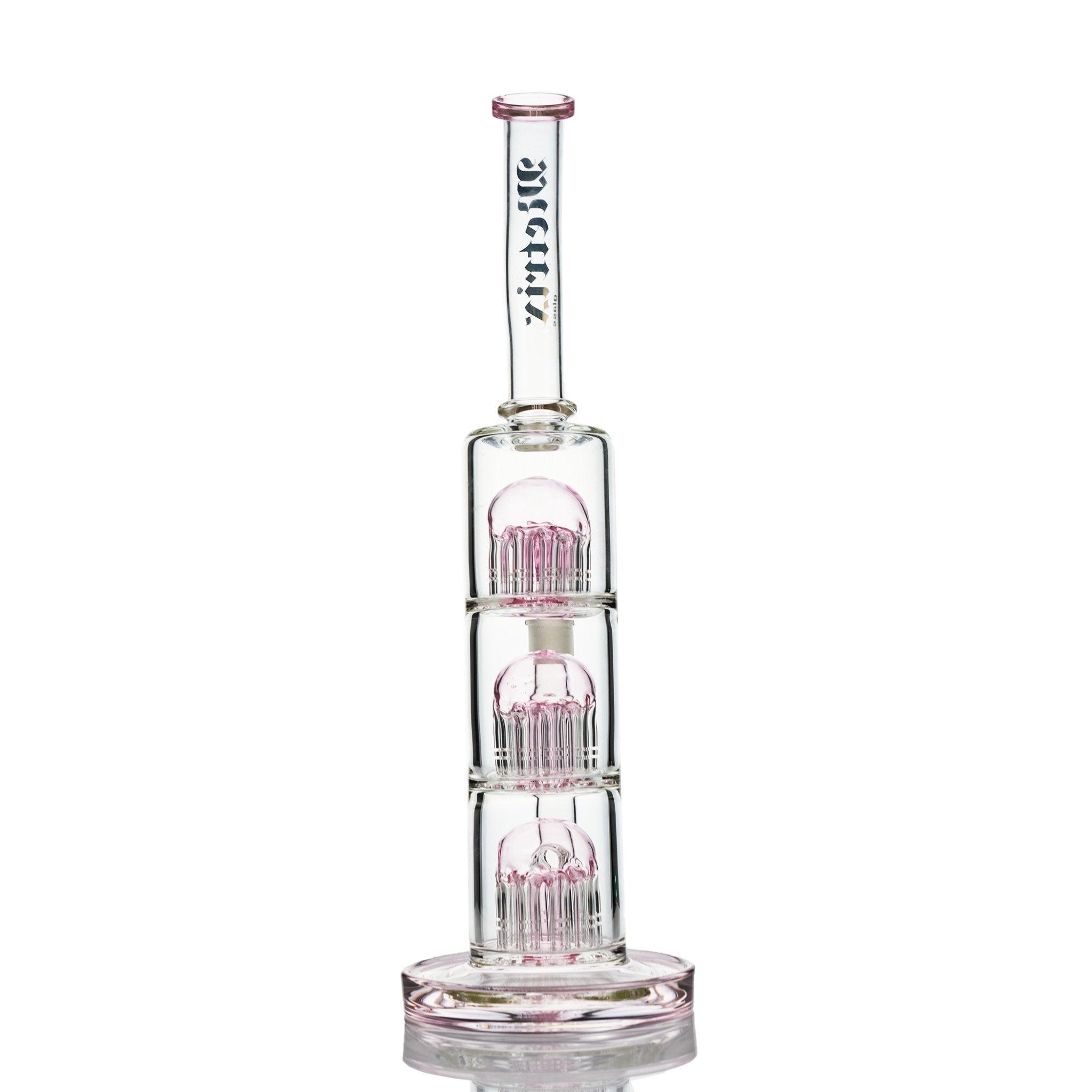 Metrix Glass Pink 3 perculators 10 arm legs - Smoke Spot Smoke Shop