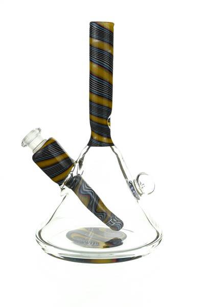 Mini Beaker Bong by SSV angled view showing 10mm joint