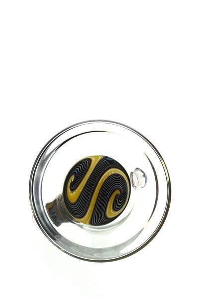 Mini Beaker Bong by SSV full profile with worked neck and base