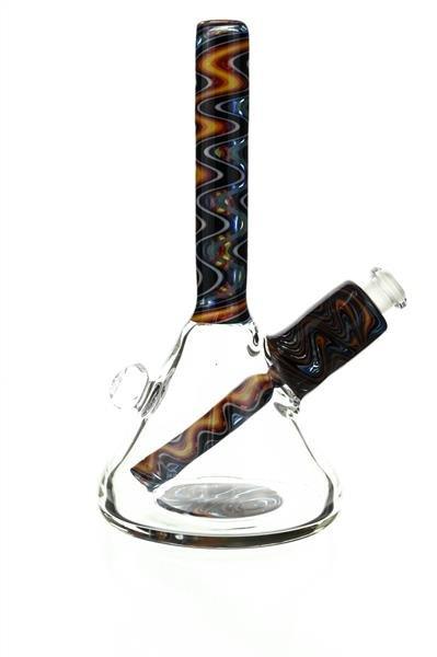 Mini Beaker by waterhouse Glass worked 102 - Smoke Spot Smoke Shop