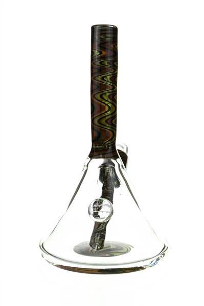 Mini Beaker by waterhouse Glass worked 103 - Smoke Spot Smoke Shop