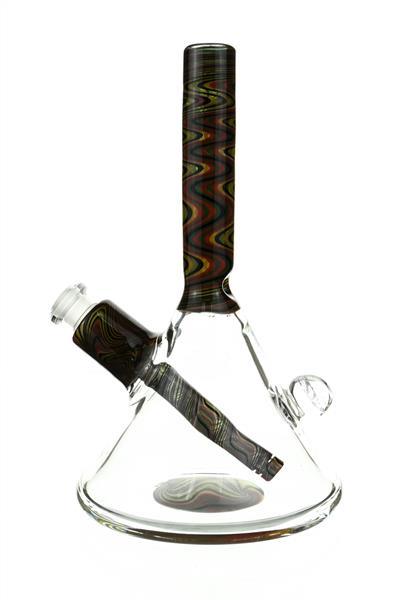 Mini Beaker by Waterhouse Glass worked downstem and base detail