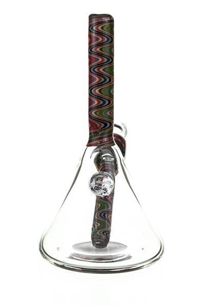 Mini Beaker by waterhouse Glass worked 104 - Smoke Spot Smoke Shop