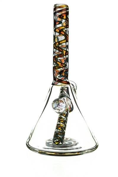 Mini Beaker by waterhouse Glass worked 105 - Smoke Spot Smoke Shop