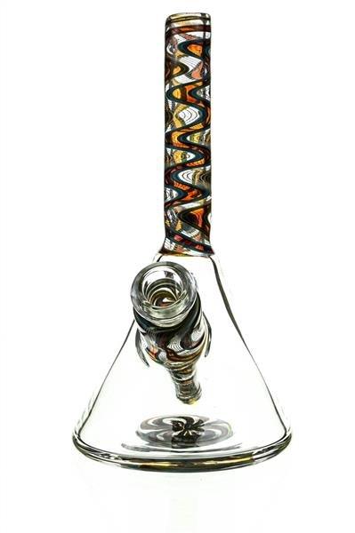 Close-up of 10mm joint on Mini Beaker Bong by Waterhouse Glass