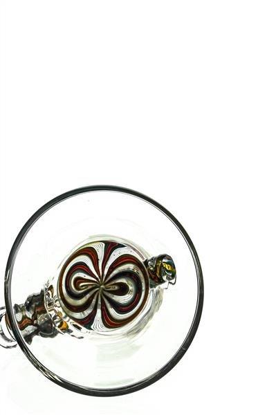 Mini Beaker Bong by Waterhouse Glass full view highlighting compact design