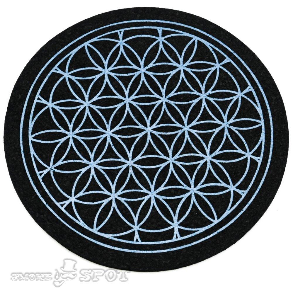 Moodmats Slate Flower 12" Circle - Smoke Spot Smoke Shop