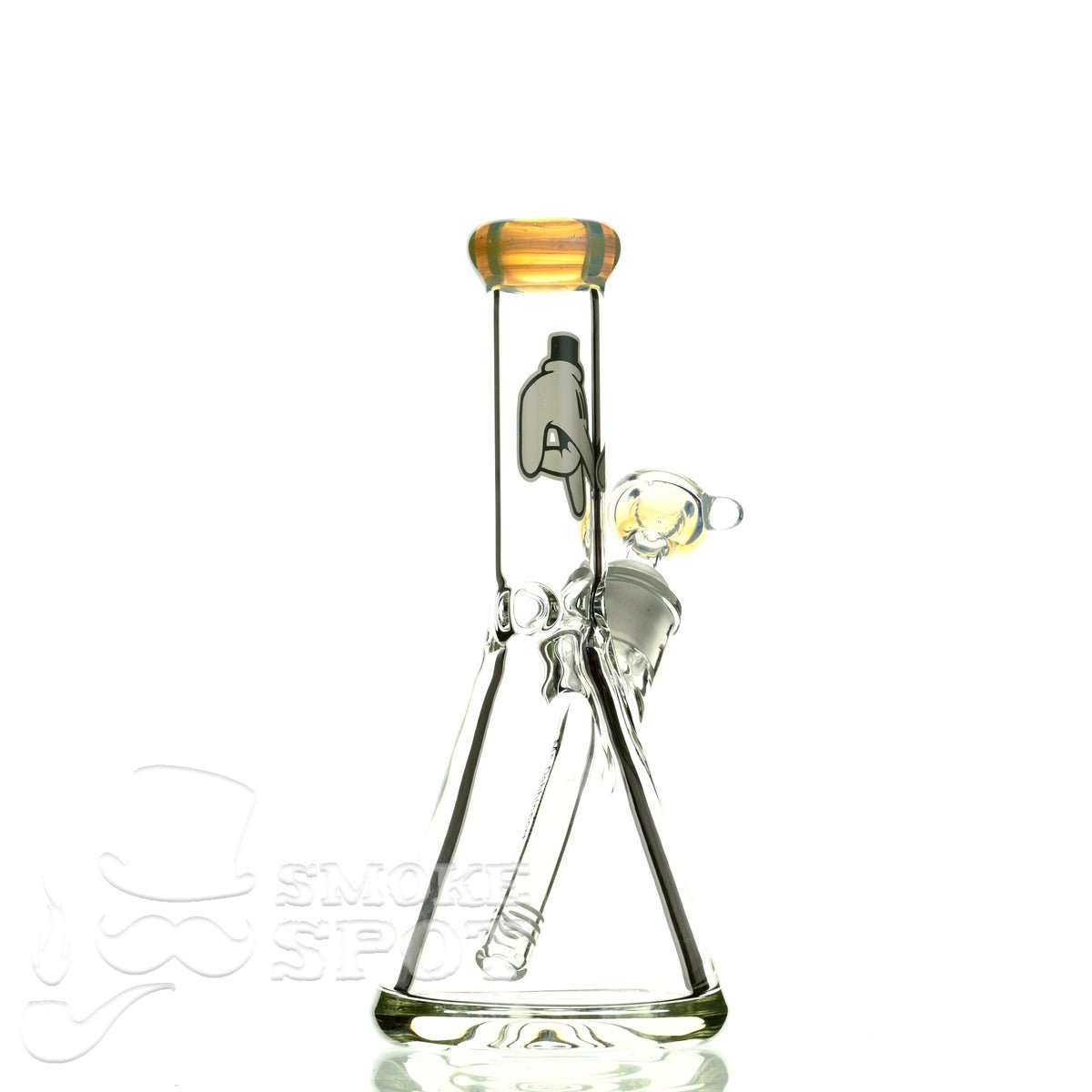 Mr Dabbinport beaker 10 inch 9 mm 38 Ghost white - Smoke Spot Smoke Shop