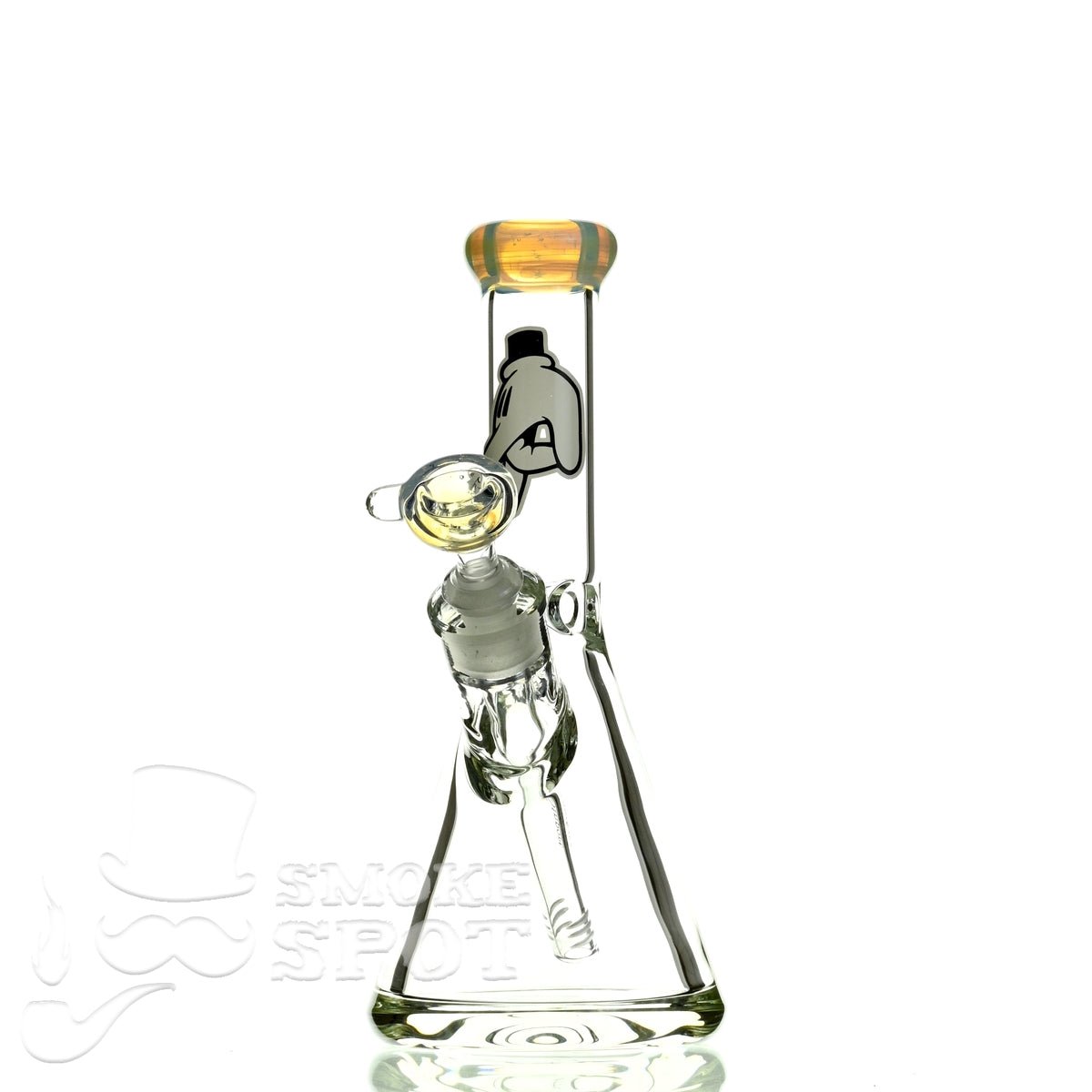 Mr Dabbinport beaker 10 inch 9 mm 38 Ghost white - Smoke Spot Smoke Shop