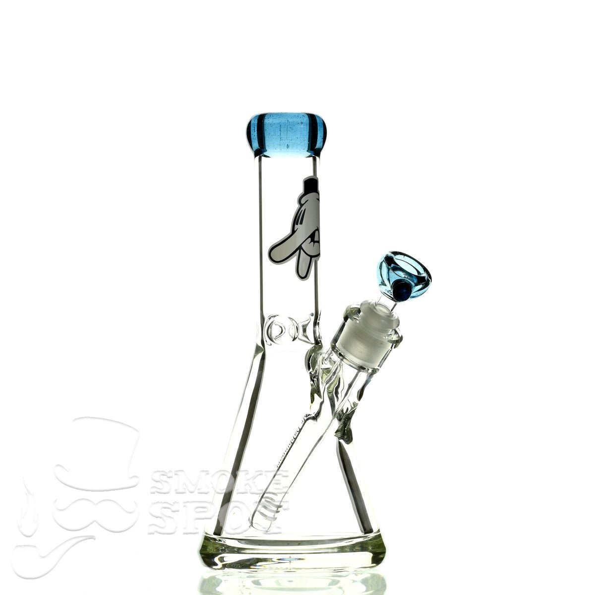 Mr Dabbinport beaker 10 inch 9 mm 38 stardust blue - Smoke Spot Smoke Shop