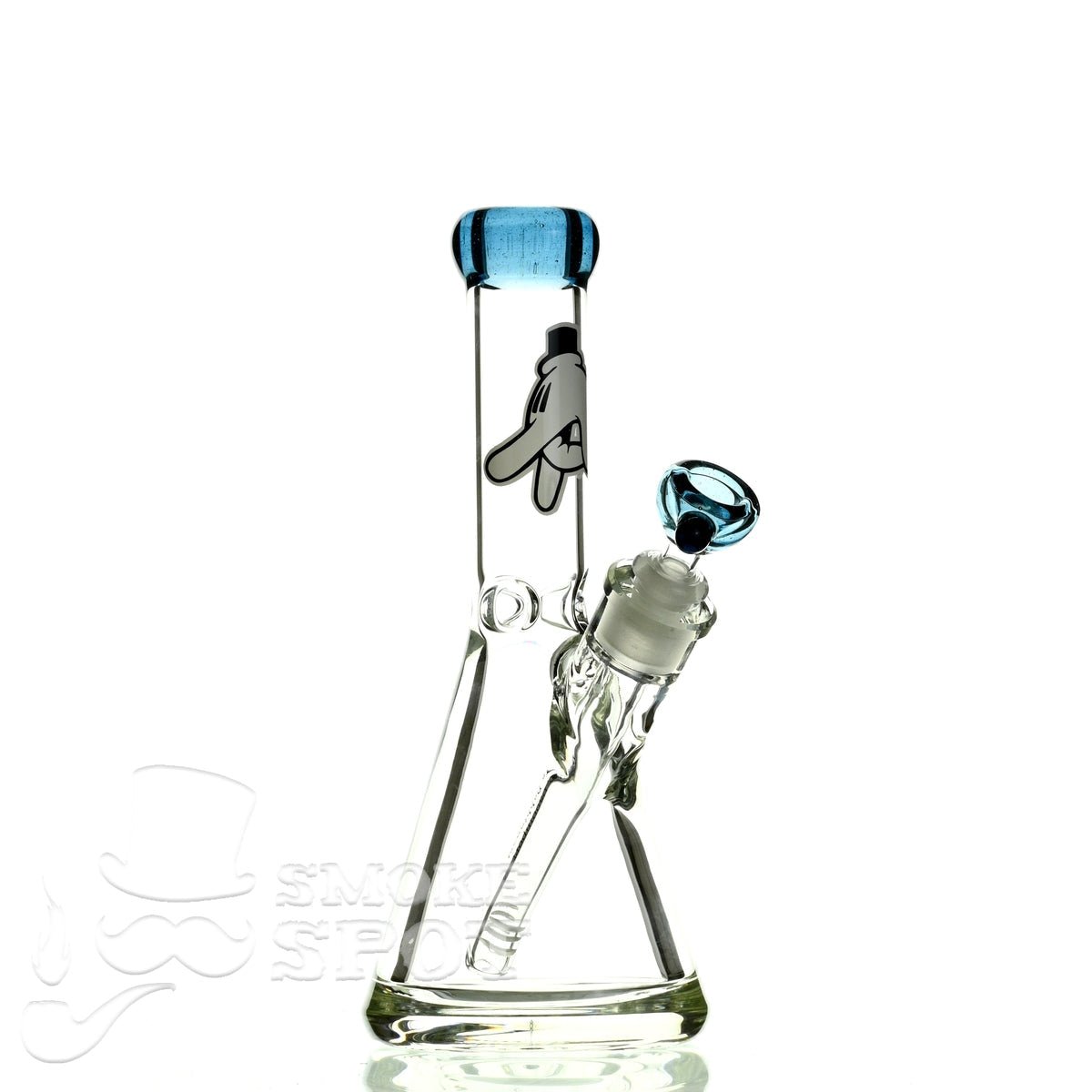 Mr Dabbinport beaker 10 inch 9 mm 38 stardust blue - Smoke Spot Smoke Shop
