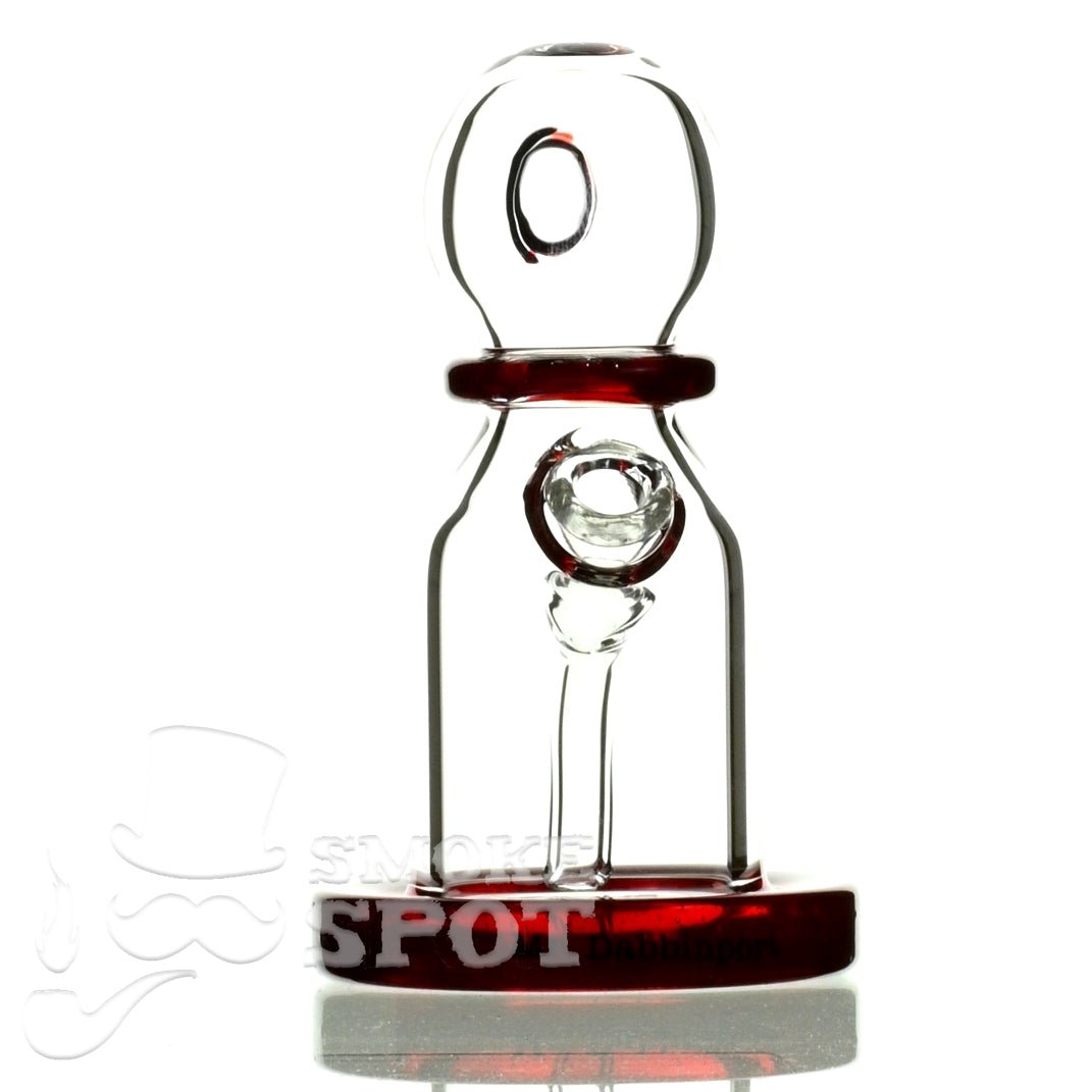 Mr Dabbinport 5 inch 10mm Stardust Red Glass Dab Rig - Smoke Spot Smoke Shop