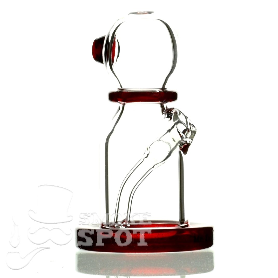 Close-up of joint on Mr Dabbinport 5 inch 10mm Stardust Red Rig