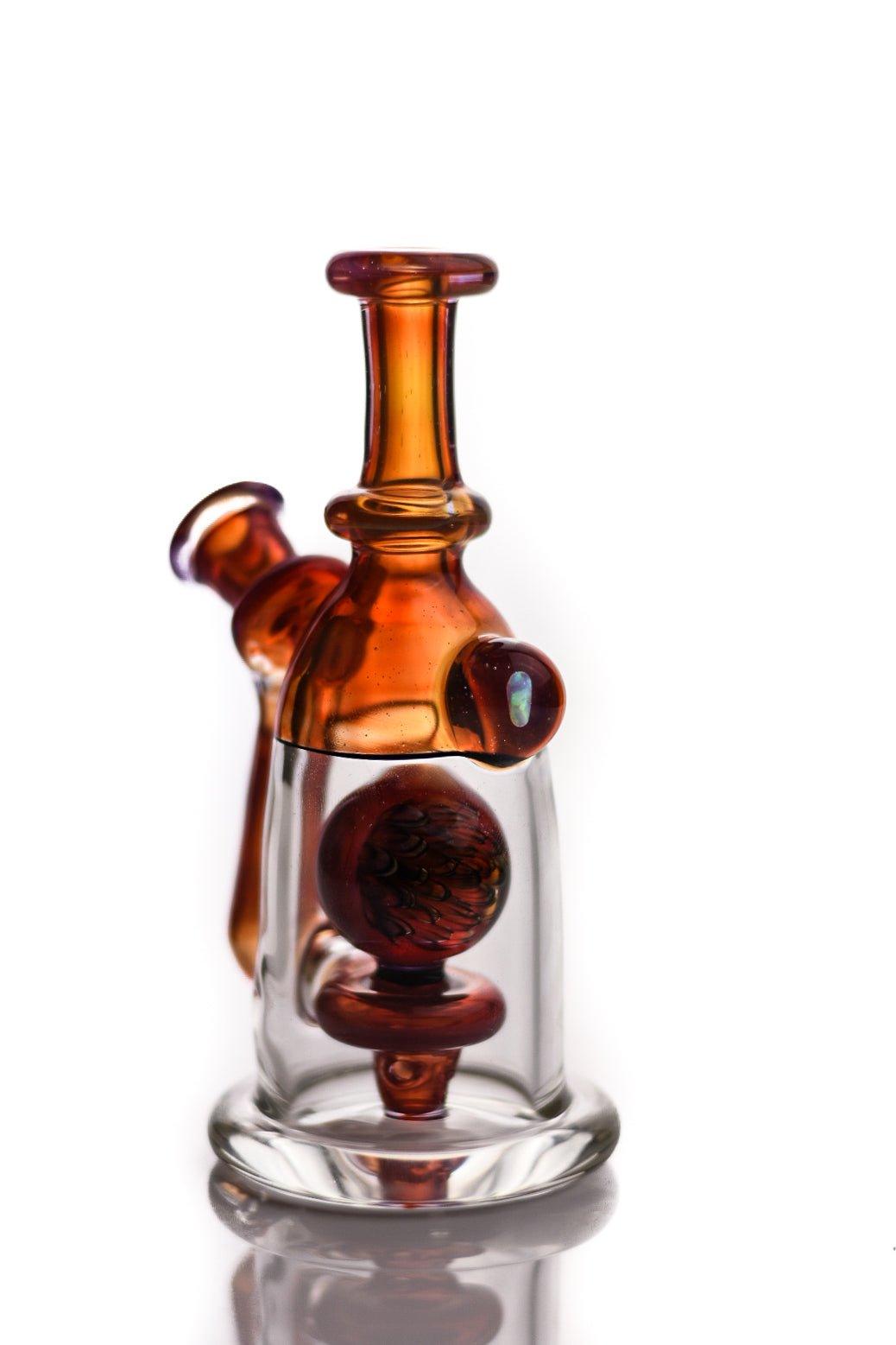 Mtp Glass Aprodesia Minitue rig with bubble cap and dabber full set - Smoke Spot