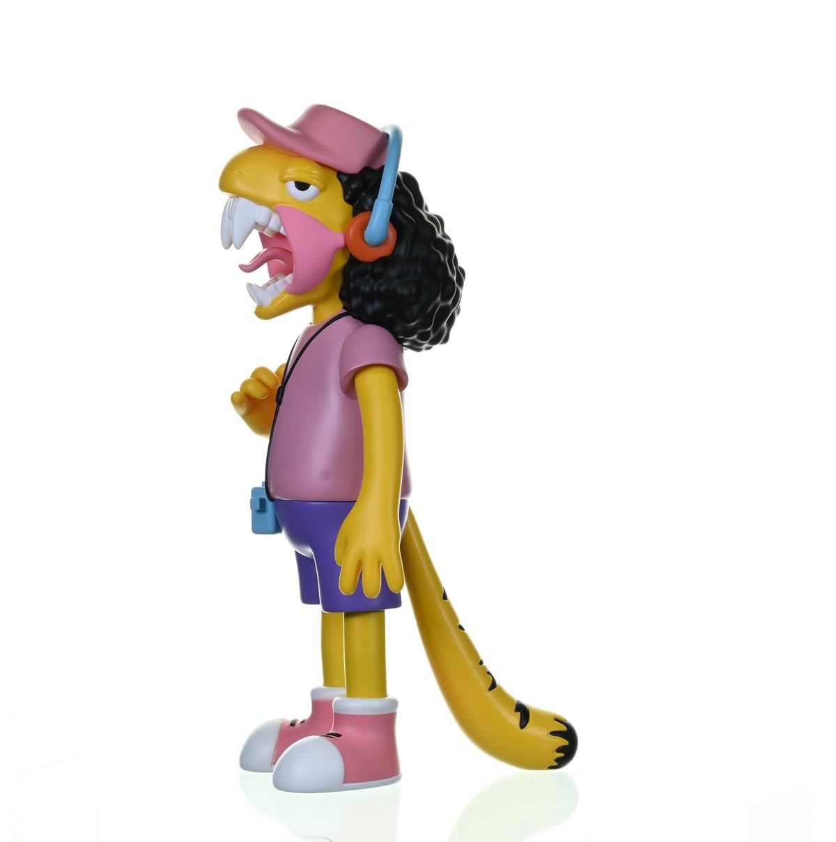 Side view of OTTO DINO TOY GZ1 X ELBO glass rig collaboration piece