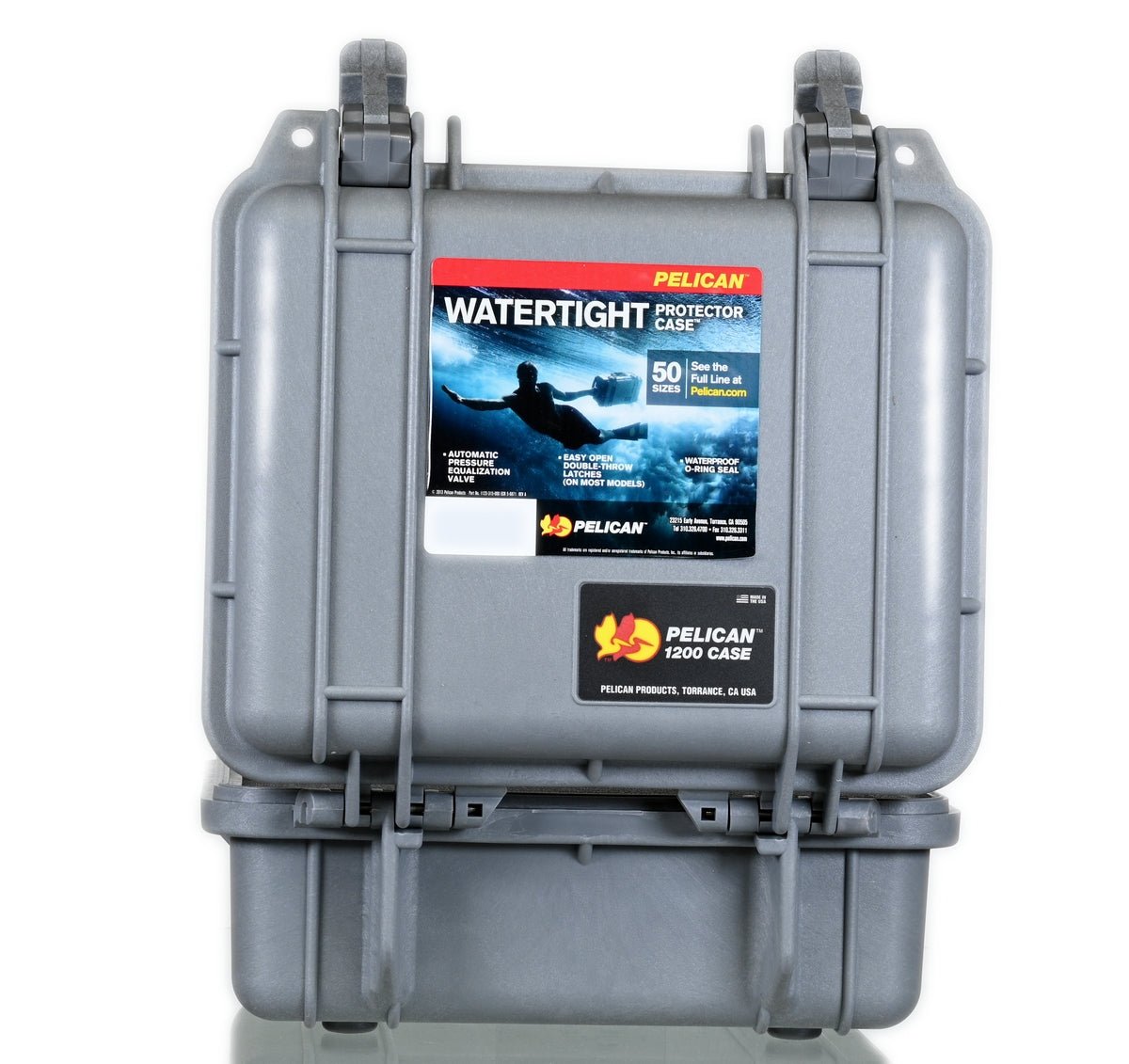 PELICAN CASE 1200 GRAY - Smoke Spot Smoke Shop