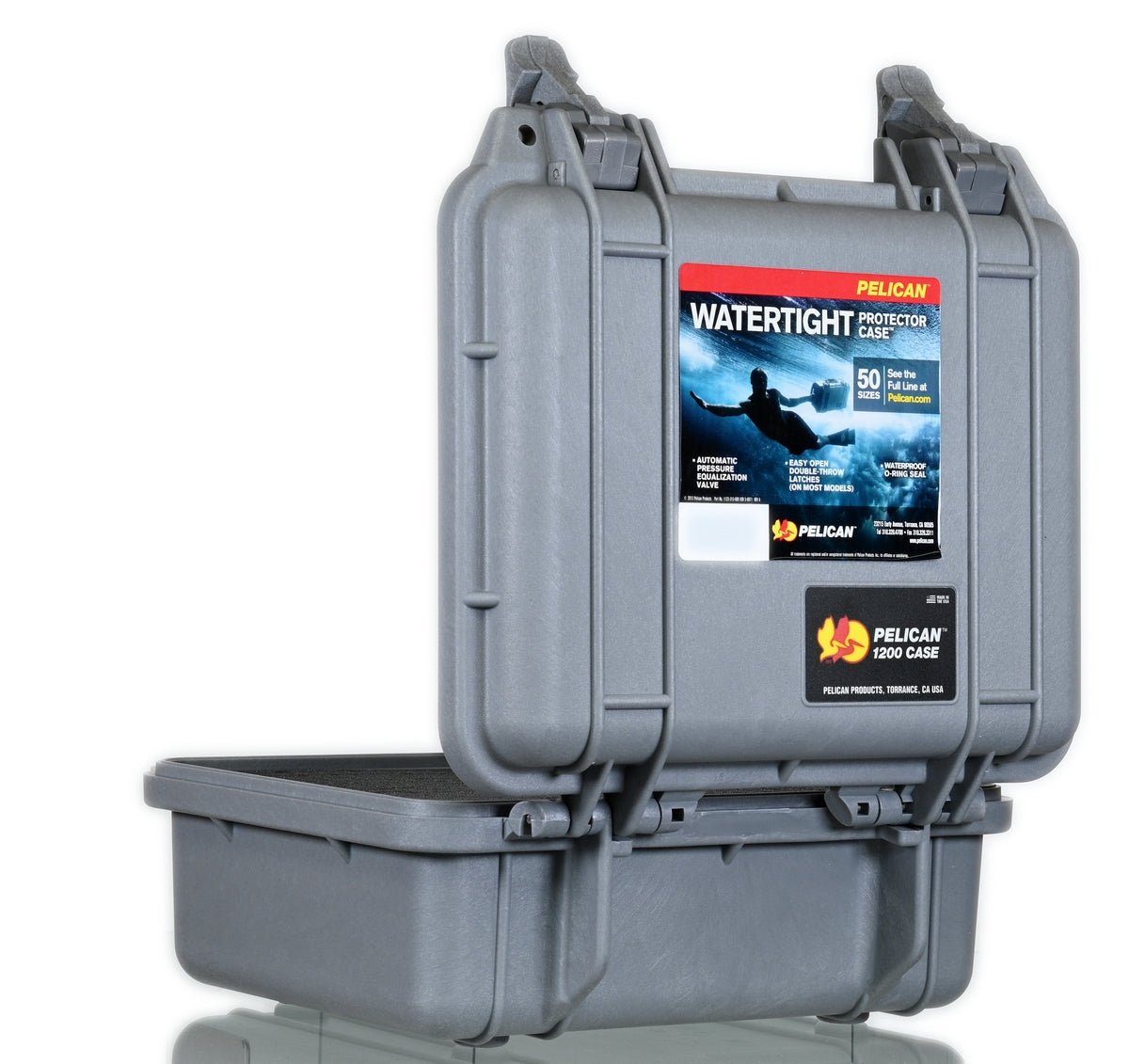 PELICAN CASE 1200 GRAY - Smoke Spot Smoke Shop