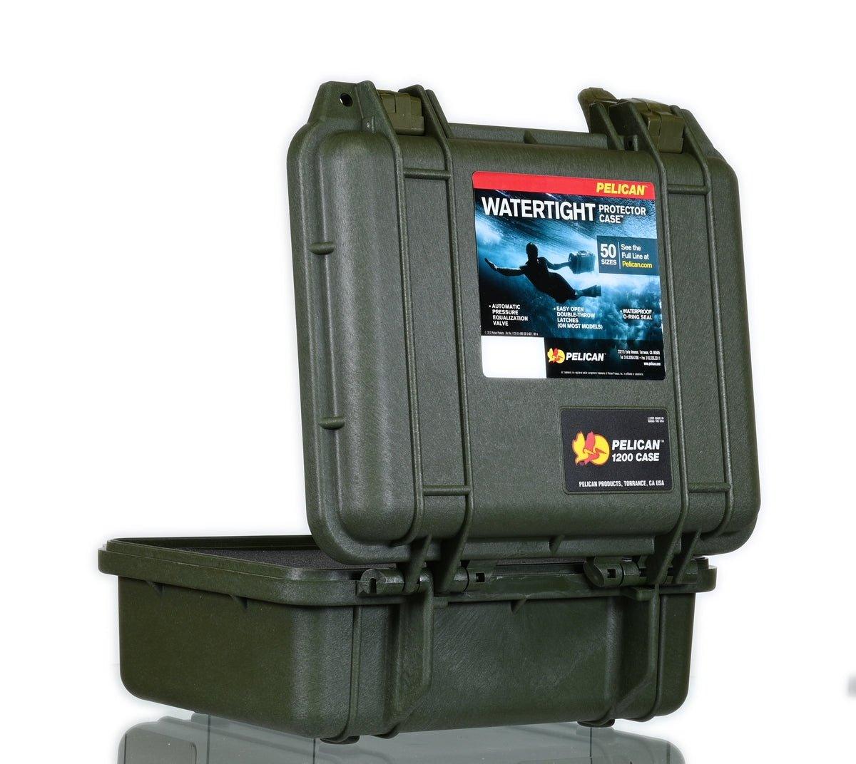 PELICAN CASE 1200 OD GREEN - Smoke Spot Smoke Shop