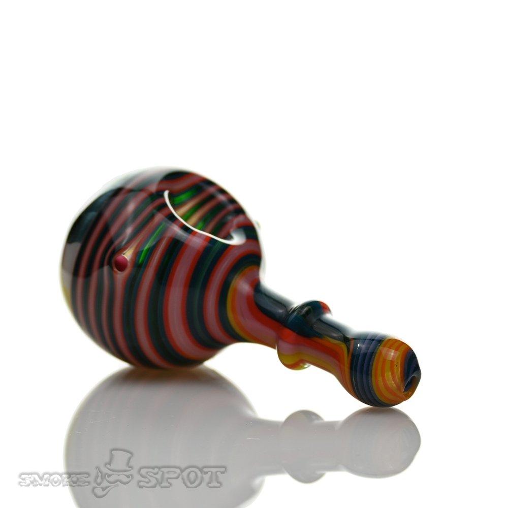 Pobz Multi Color Spoon Handpipe vibrant colors - Smoke Spot Smoke Shop