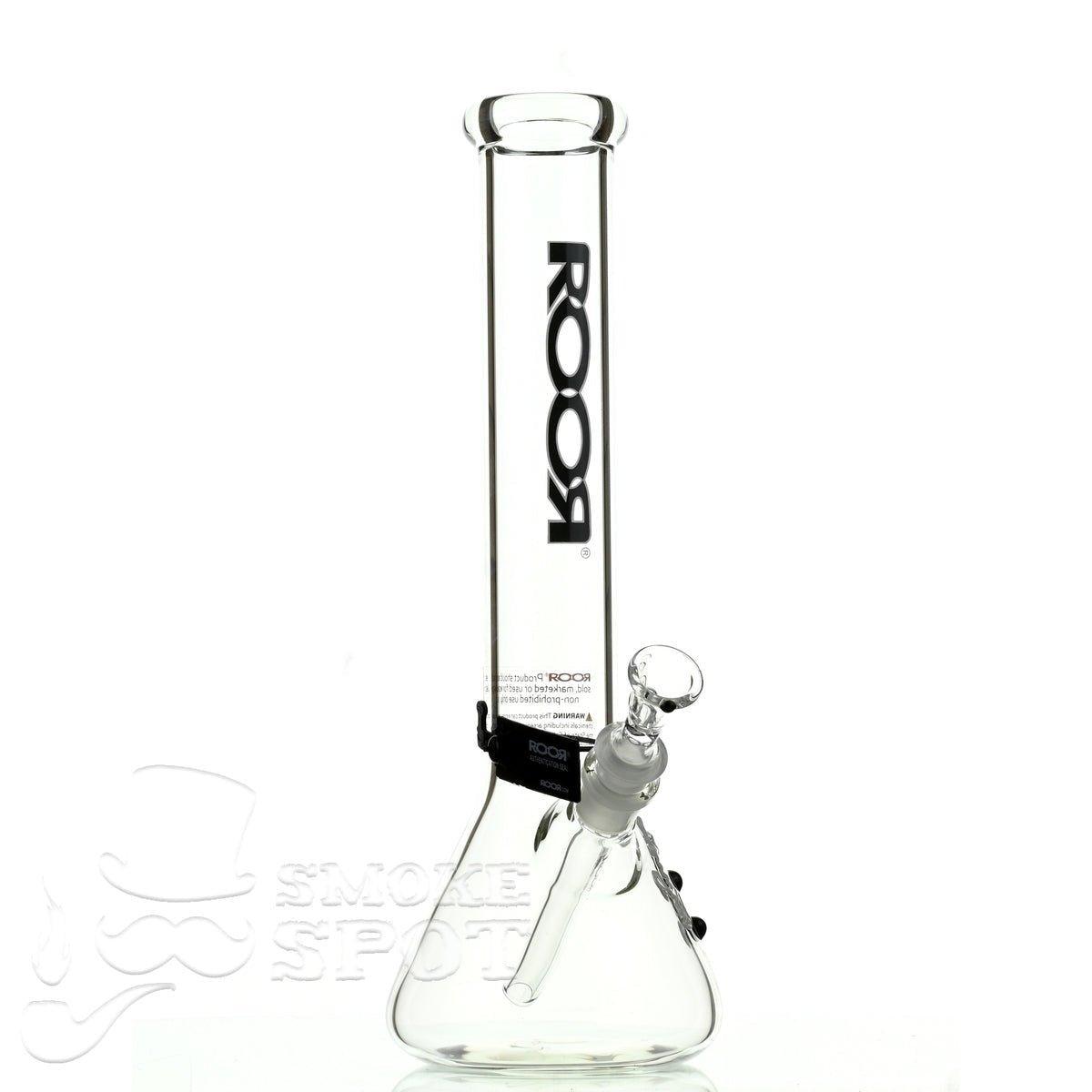 Close-up of Roor Beaker 14 inch P-D black & white scientific glass tube