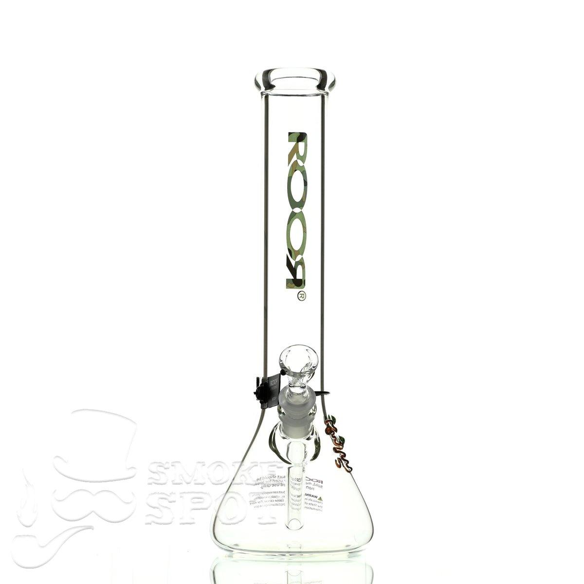 Roor Beaker 14 inch P-D camo #3 premium scientific glass bong - Smoke Spot Smoke Shop