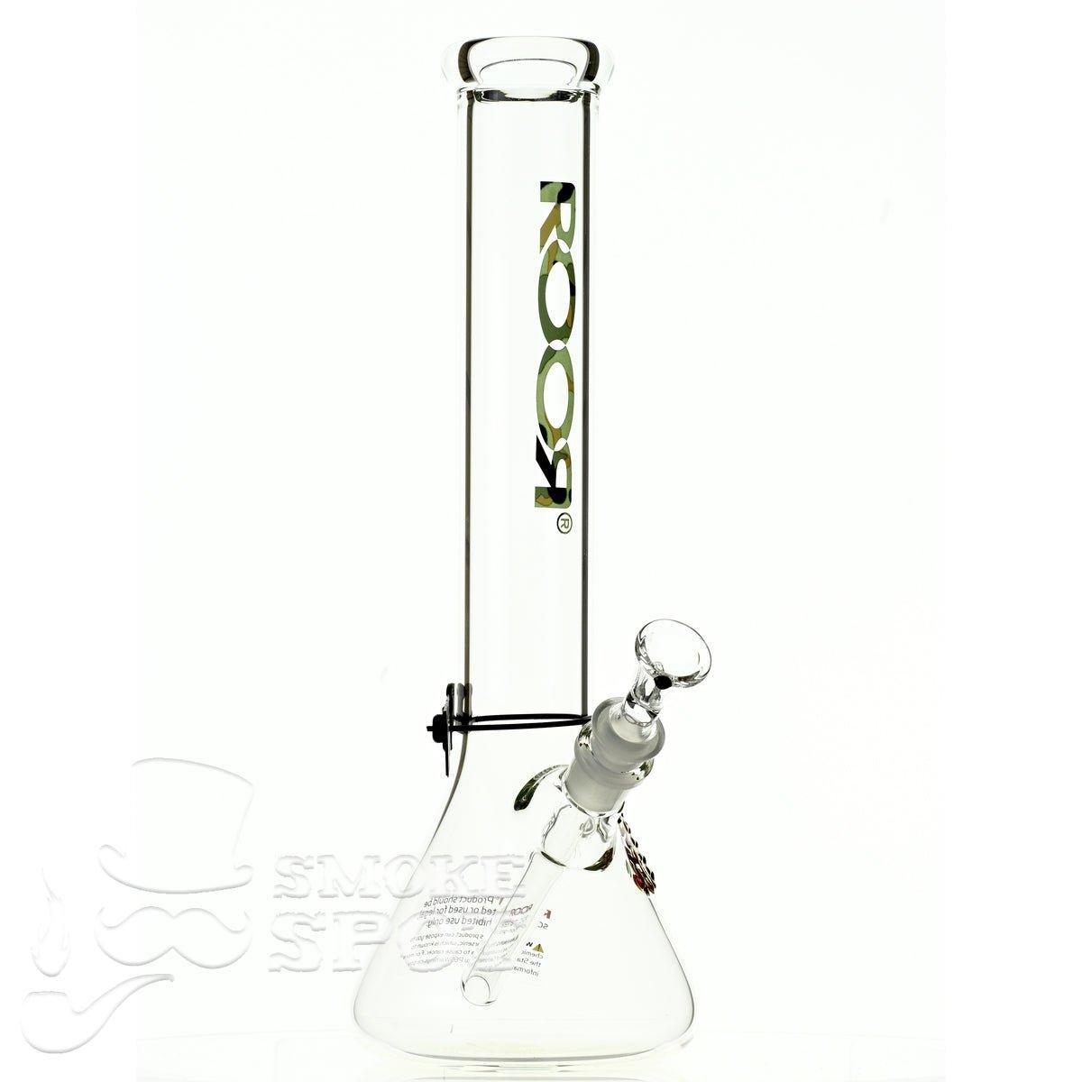Close-up of Roor Beaker 14 inch P-D camo#2 scientific glass tube and bowl