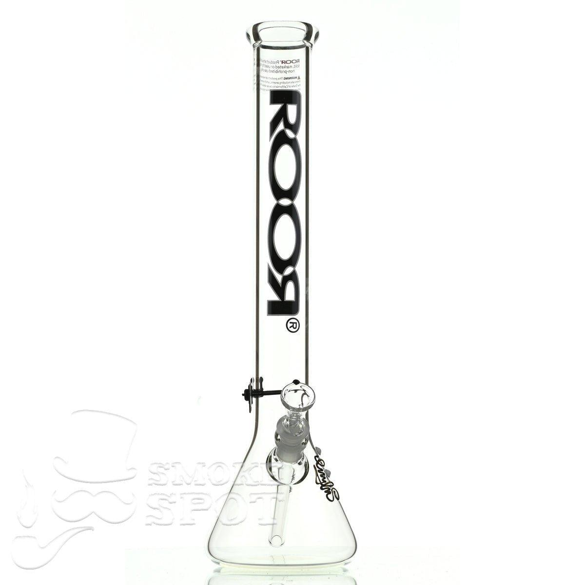 Roor beaker 18 inch P-D black-white - Smoke Spot Smoke Shop