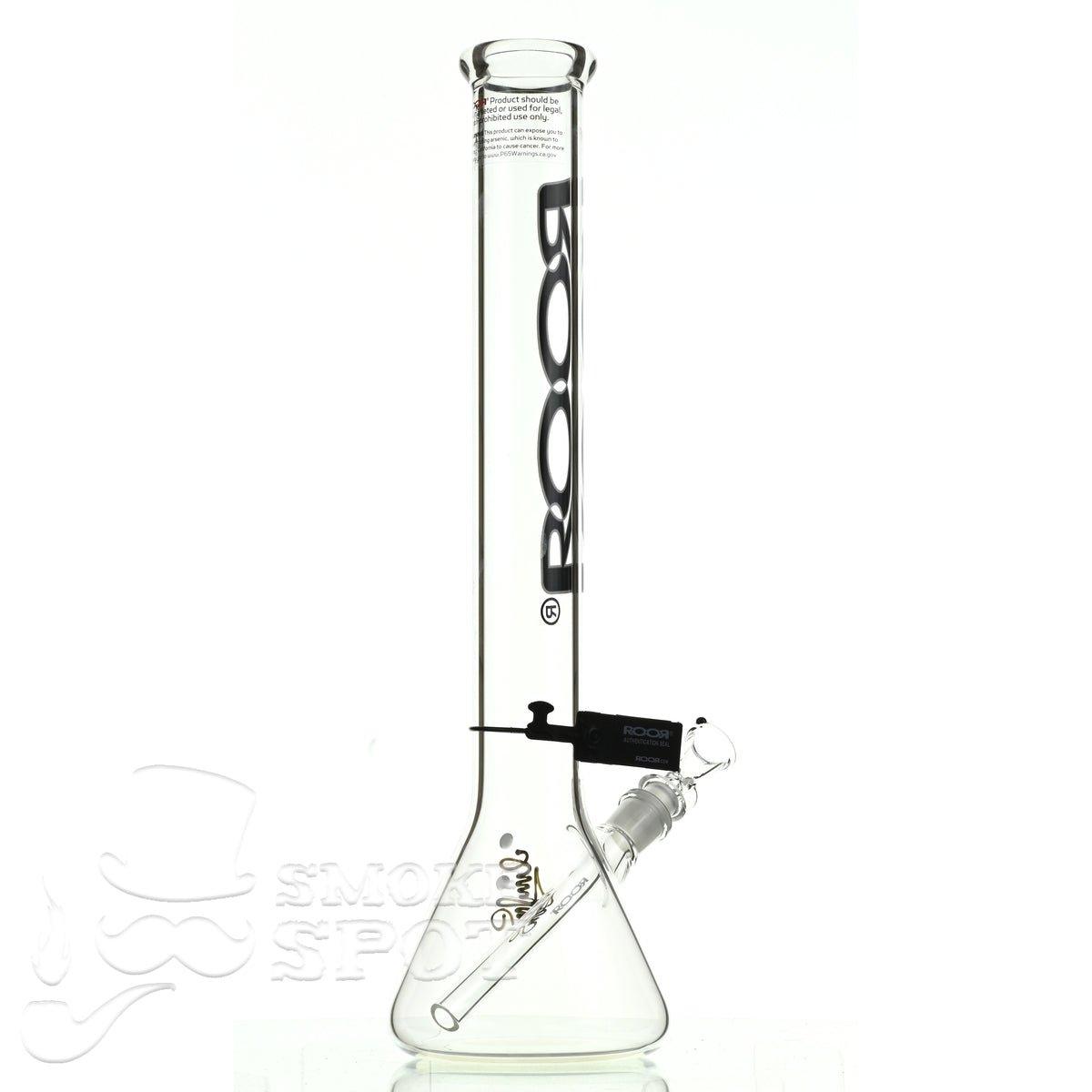 Roor beaker 18 inch P-D black-white - Smoke Spot Smoke Shop