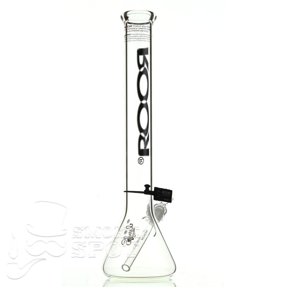 Roor beaker 18 inch P-D black-white - Smoke Spot Smoke Shop