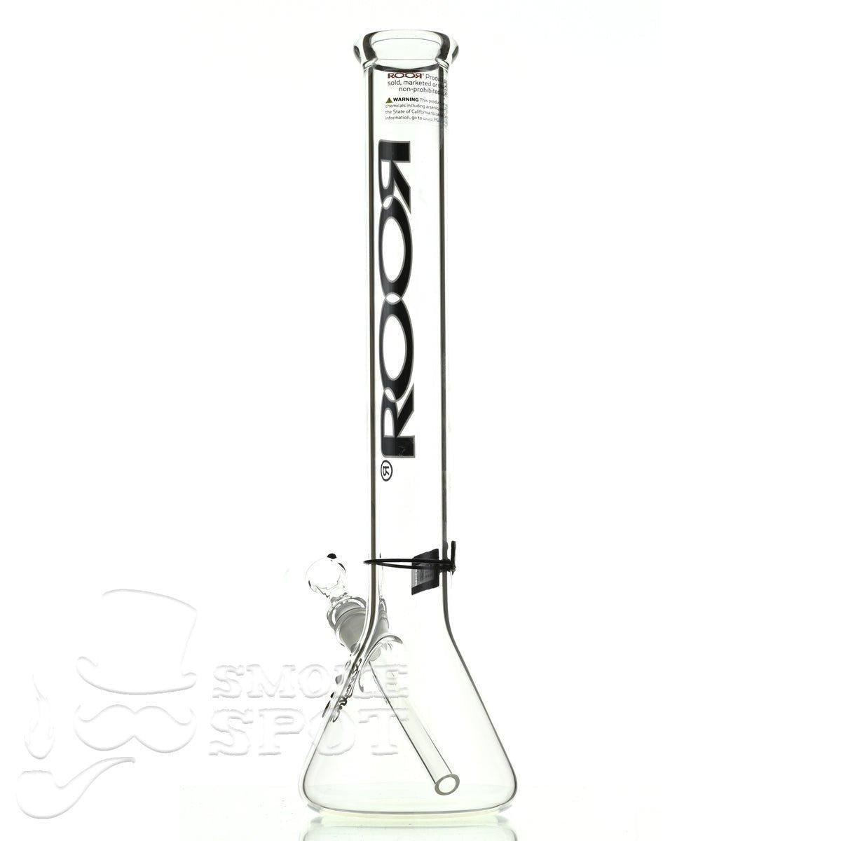 Roor beaker 18 inch P-D black-white - Smoke Spot Smoke Shop