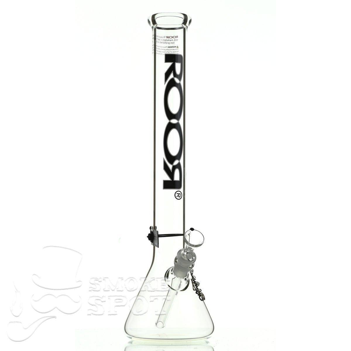 Roor beaker 18 inch P-D black-white - Smoke Spot Smoke Shop