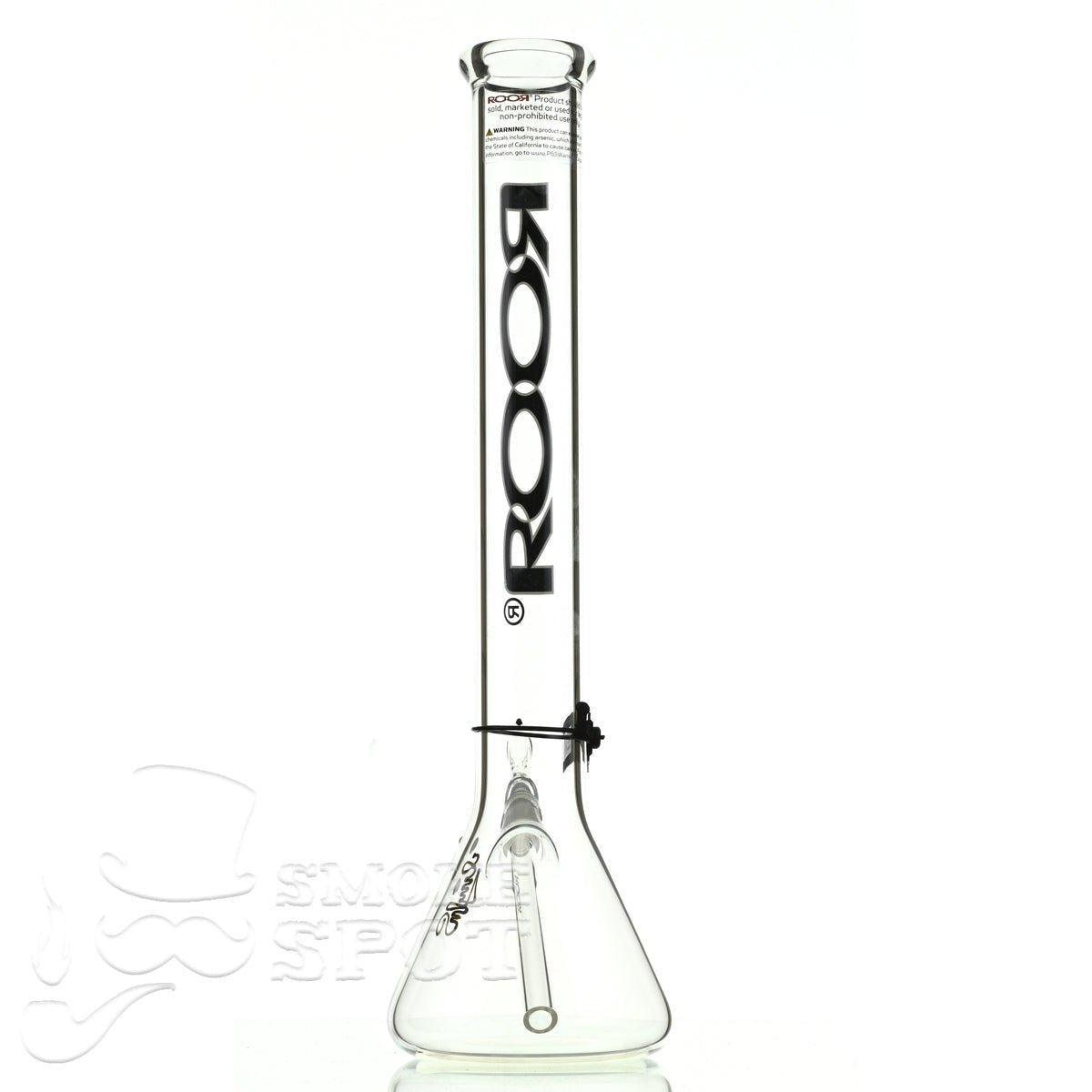 Roor beaker 18 inch P-D black-white - Smoke Spot Smoke Shop
