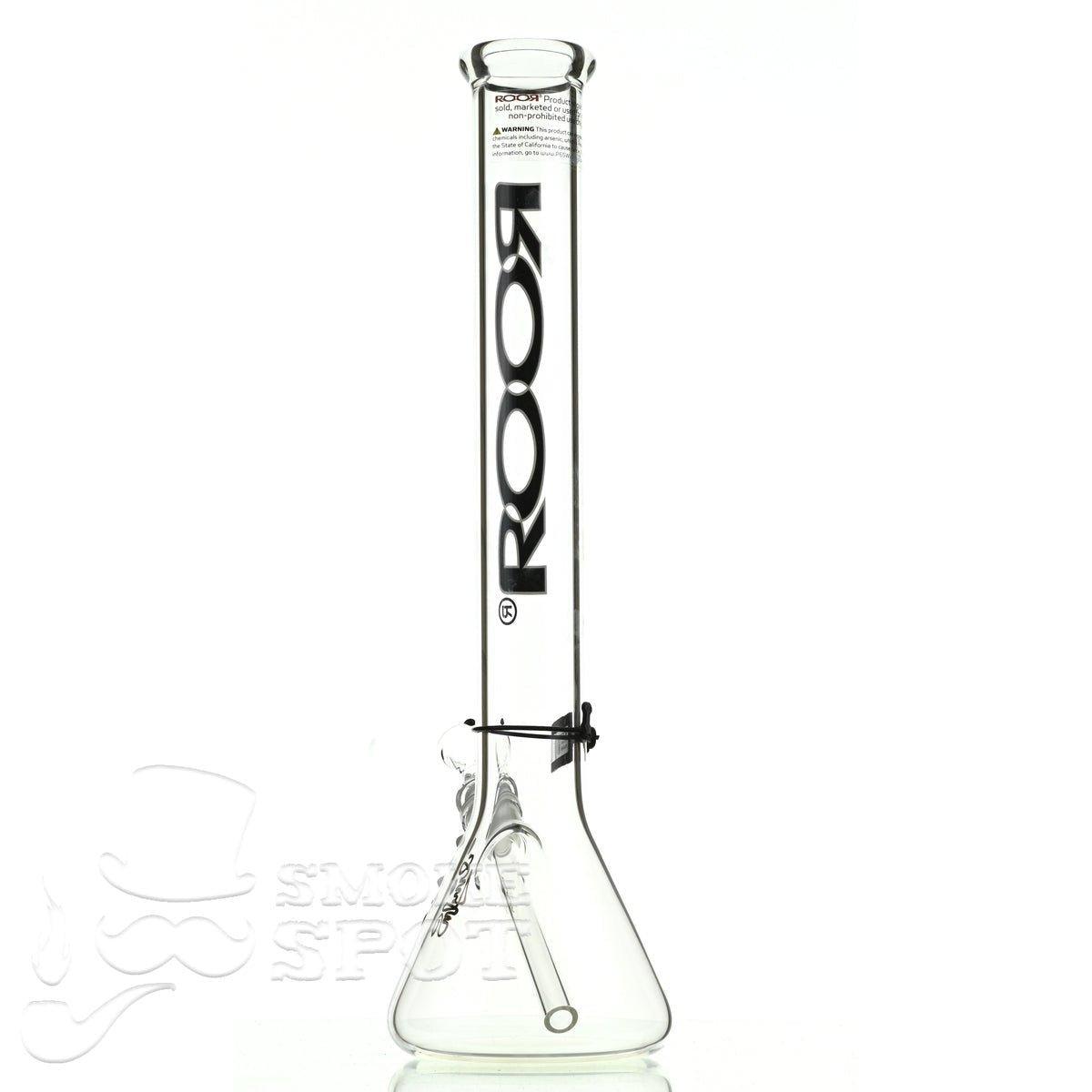 Roor beaker 18 inch P-D black-white - Smoke Spot Smoke Shop