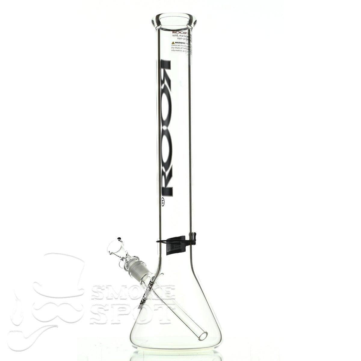 Roor beaker 18 inch P-D black-white - Smoke Spot Smoke Shop