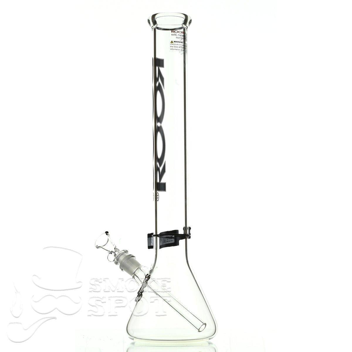 Roor beaker 18 inch P-D black-white - Smoke Spot Smoke Shop
