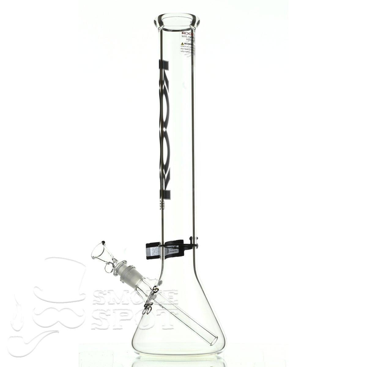 Roor beaker 18 inch P-D black-white - Smoke Spot Smoke Shop