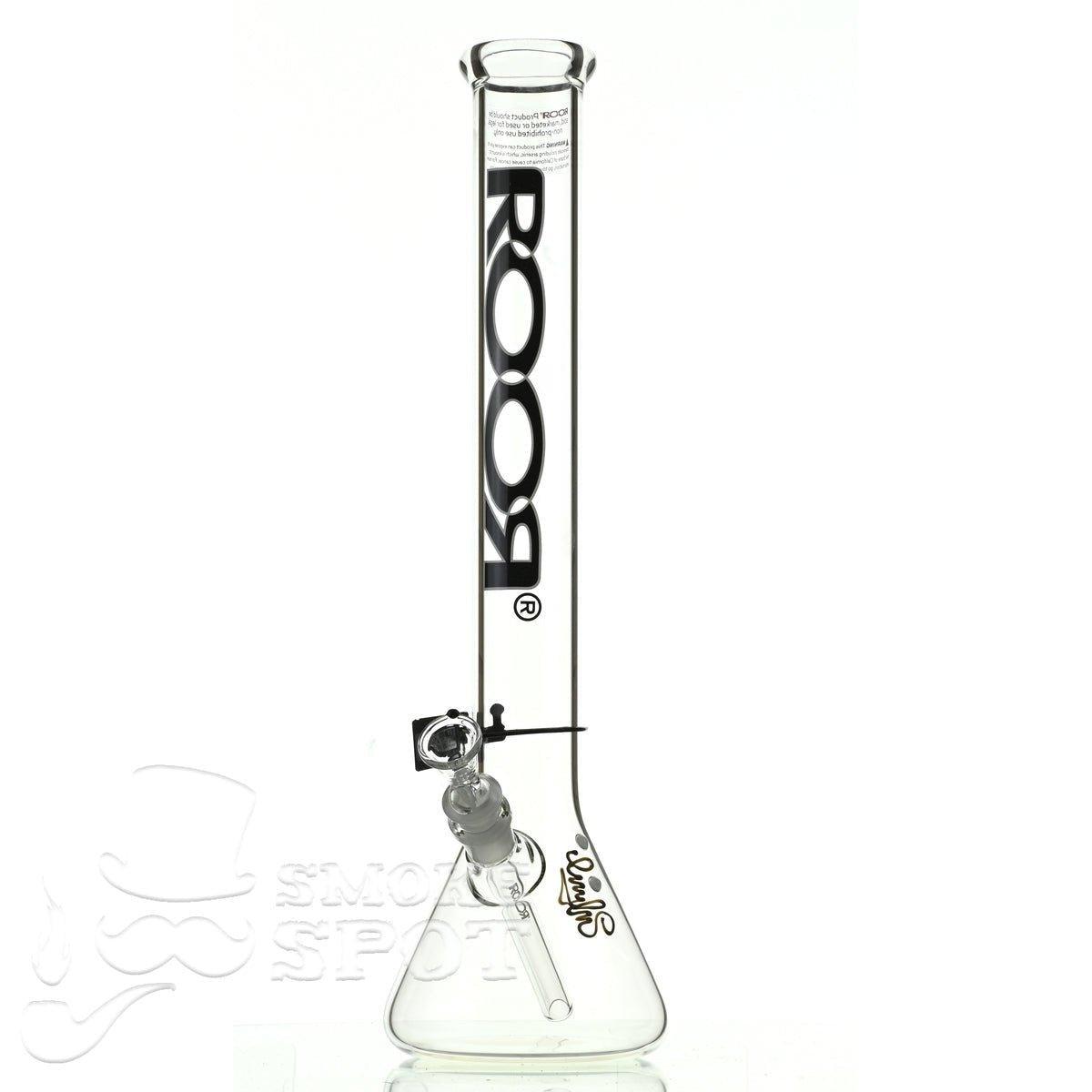 Roor beaker 18 inch P-D black-white - Smoke Spot Smoke Shop