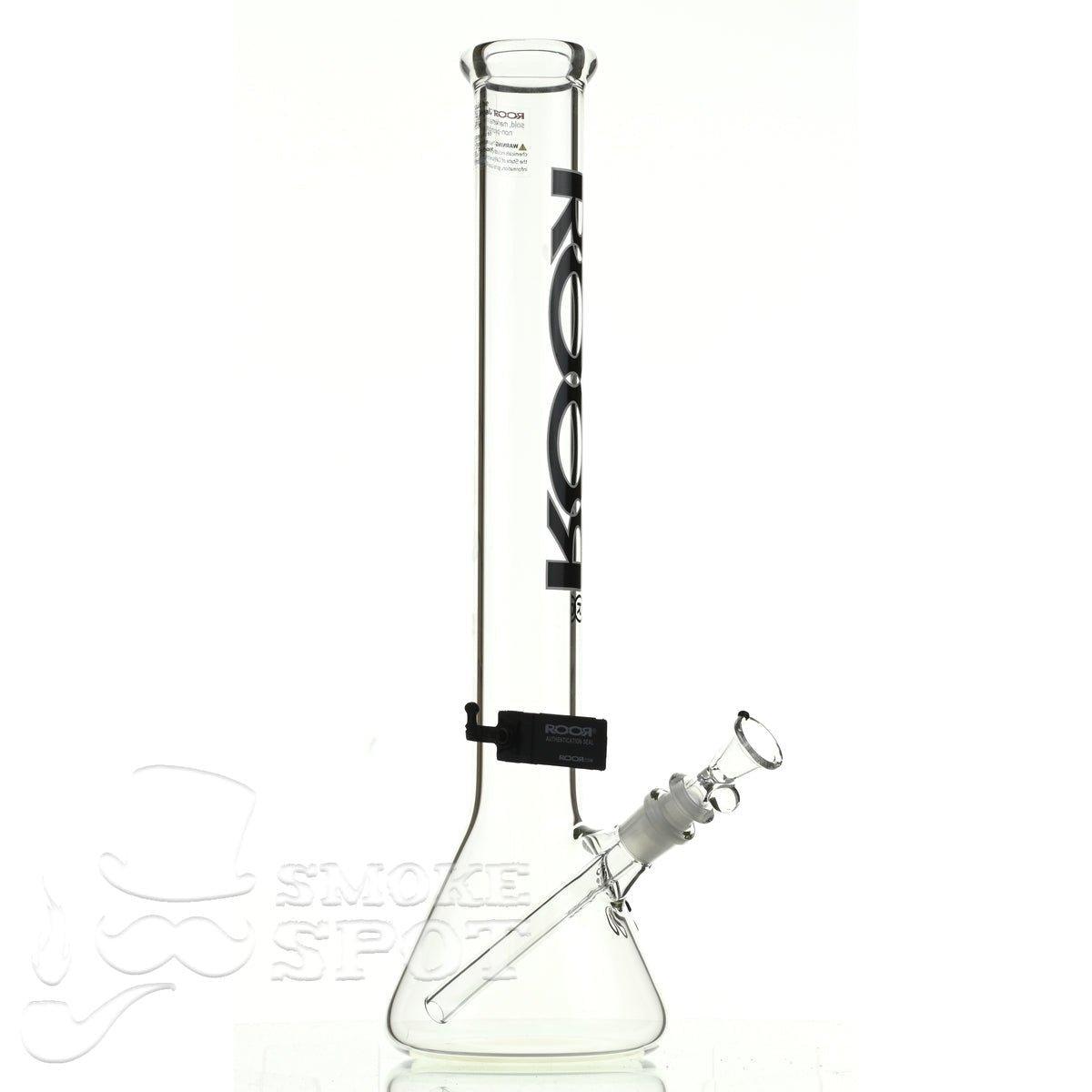 Roor beaker 18 inch P-D black-white - Smoke Spot Smoke Shop