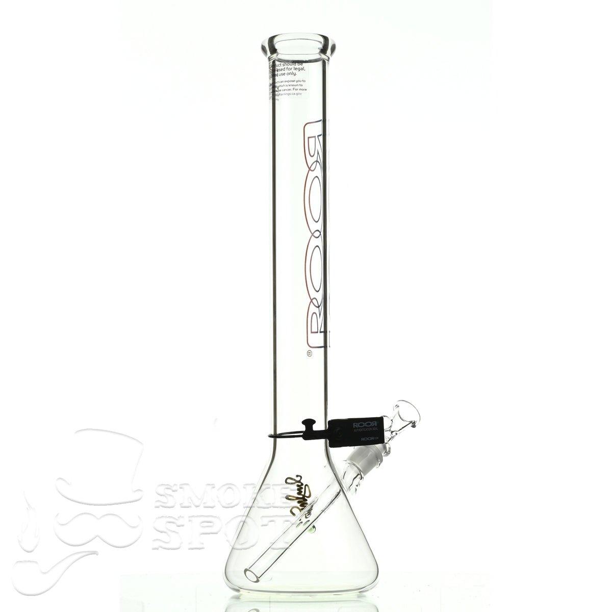 Roor Beaker 18 inch P-D blue red outline #2 - Smoke Spot Smoke Shop