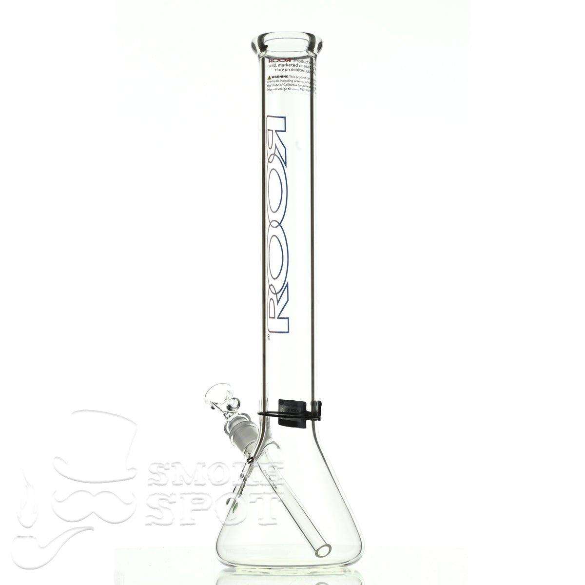 Roor Beaker 18 inch P-D blue red outline #2 - Smoke Spot Smoke Shop