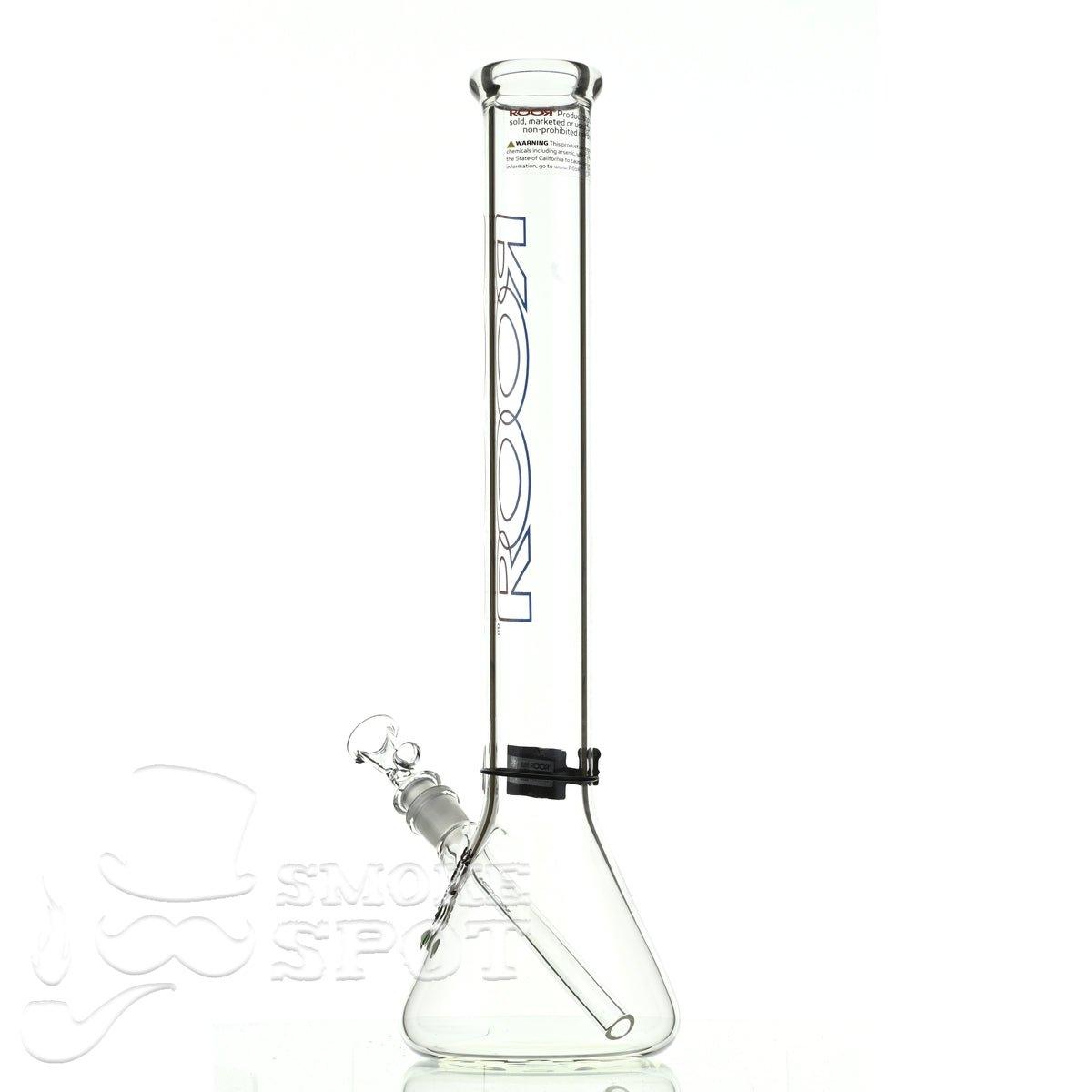 Roor Beaker 18 inch P-D blue red outline #2 - Smoke Spot Smoke Shop