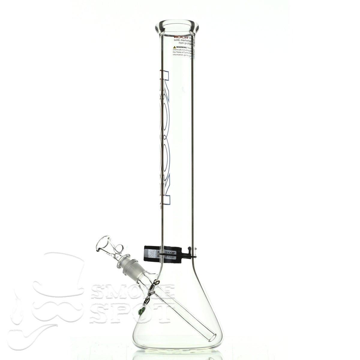 Roor Beaker 18 inch P-D blue red outline #2 - Smoke Spot Smoke Shop
